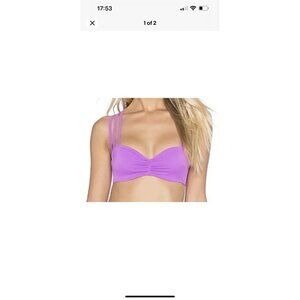Nwt Agent Provocateur L'Agent Women's Melita Bikini Top Size XL Gold Hardware Y